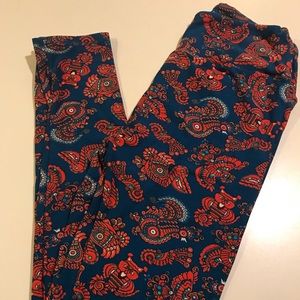 Lularoe Dark Blue Animal Leggings